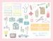 Reminder/Appointment CLIP ART SET for personal and commercial use bills, schedule, calendar, planning, filofax, hand drawn 