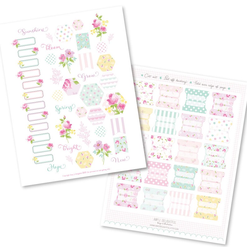 Printable Flower Market Creative Kit!-digital File Instant Download ...