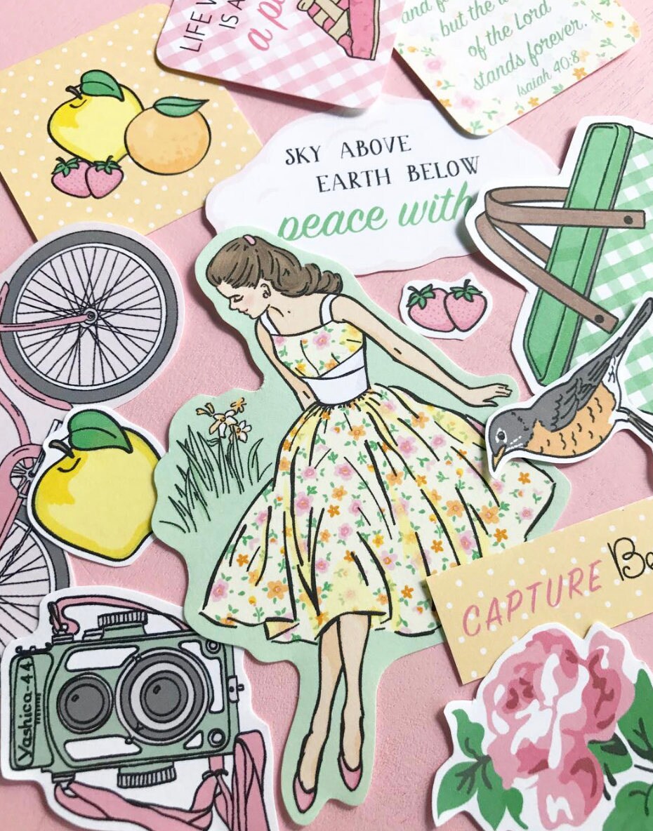 Printable Retro PICNIC Planner die cuts Digital File | Etsy