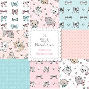 Kitty Cats PATTERNED BACKGROUND set-instant download-digital papers, bows, kittens, hearts, hand drawn, pink Kitty Cats PATTERNED BACKGROUND set-instant download-digital papers, bows, kittens, hearts, hand drawn, pink Kitty Cats PATTERNED BACKGROUND set-instant download-digital papers, bows, kittens, hearts, hand drawn, pink Kitty Kitty