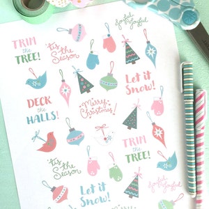 42 Clear Planner Stickers 1/2 Each Mixer Stickers, Cooking and Baking Stickers  for Planners and Calendars and More 