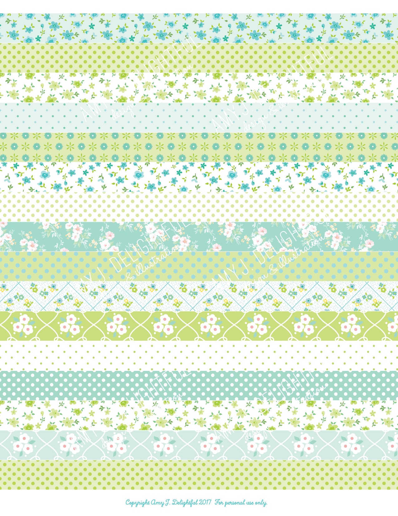 printable washi tape stickersdigital file instant etsy