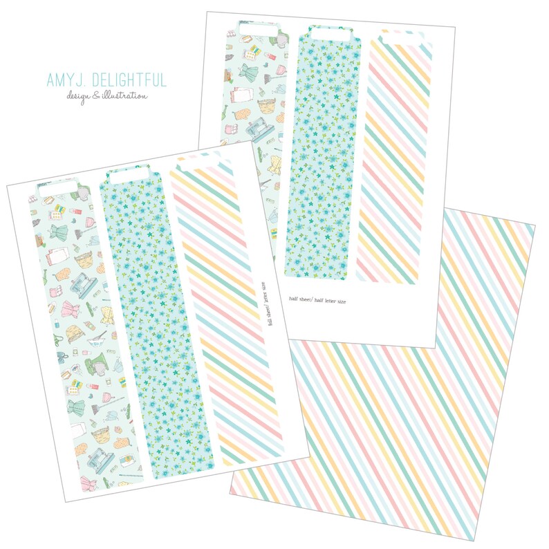 Printable Planner Bookmark Set Digital File Instant Download | Etsy