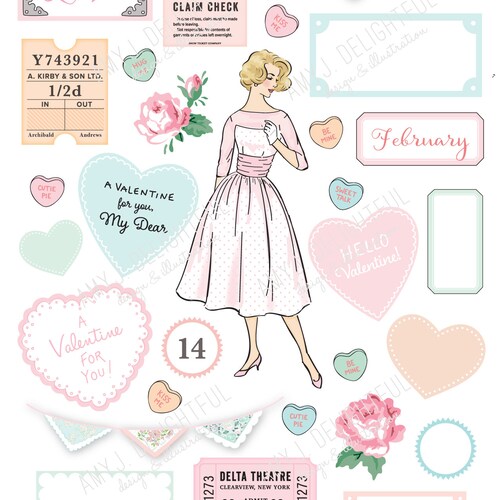 Printable KITTY CAT Die Cuts Digital File Instant Download Etsy