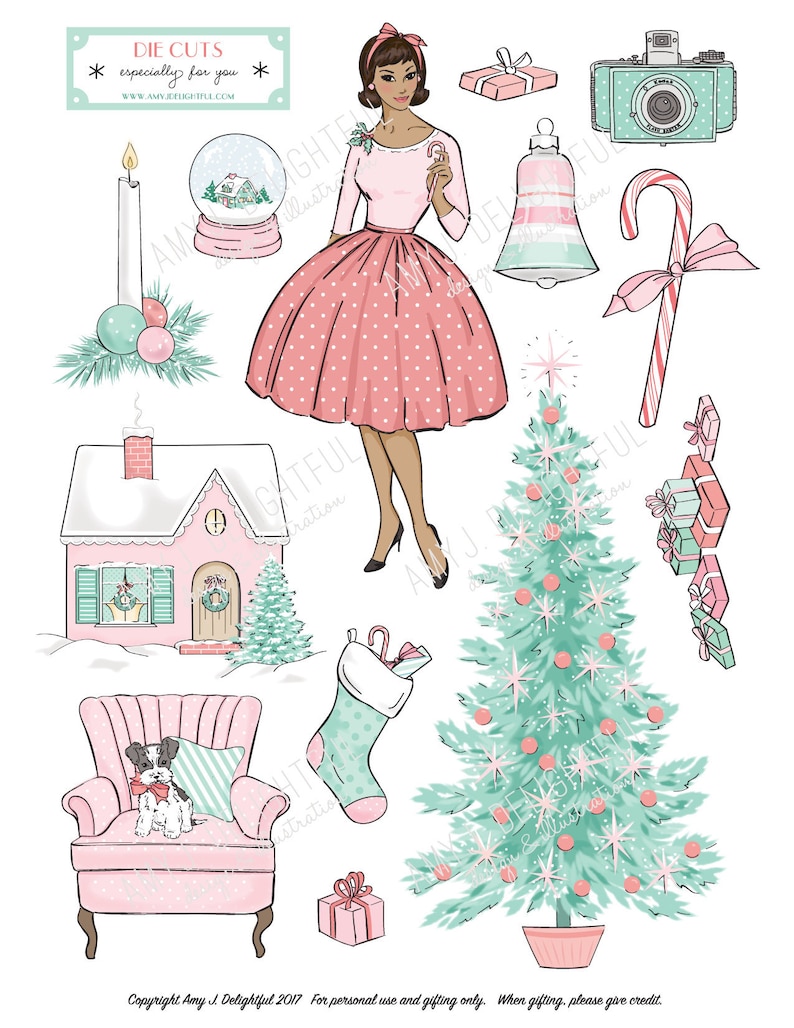 printable-home-for-christmas-die-cuts-digital-file-instant-etsy