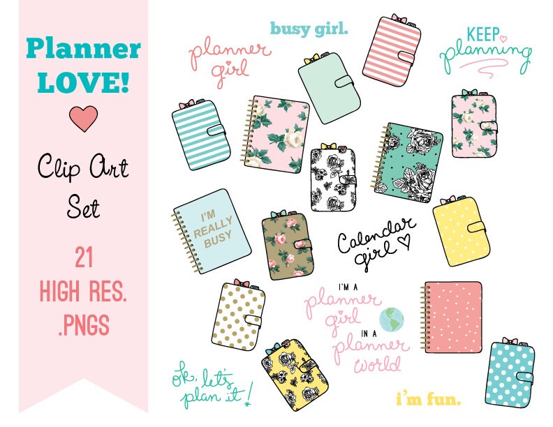 Printable PLANNER LOVE stickers! - Digital File Instant Download- planner  accessories, pens, planner girl, bando, happy planner, hand drawn