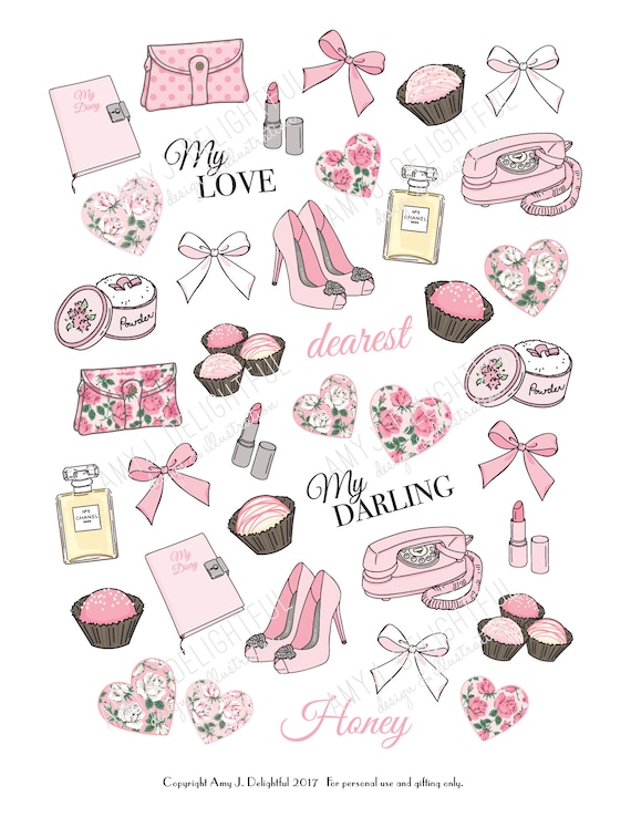 Love Sticker Set - Stickers, Journal Stickers, Planner Stickers, Love  Stickers, Valentine's Day Stickers, Friends, Heart, Romantic, Symbols