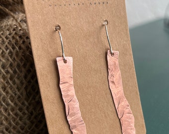 Copper and Sterling Earrings