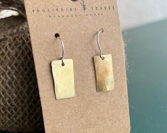 Brass & Sterling Earrings