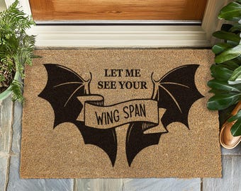 ACOTAR Door Mat, Night Court Inspired Doormat, Modern Fantasy Home Decor, Velaris Book Gift, Coir Entryway Mat, Rhysand Merch Home Decor