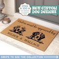 Must Be Approved By The Dog Doormat - Dog Lover Doormat - Custom Family Dog Doormat - Dog Gift Ideas for Dog Lovers -  Dog Welcome Door Mat
