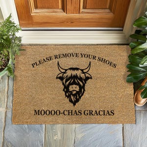 Verwijder je schoenen deurmat, welkomstmat geen schoenen, minimalistische instaptapijt, housewarmingcadeau, schone interieurmat, deurmat grappig