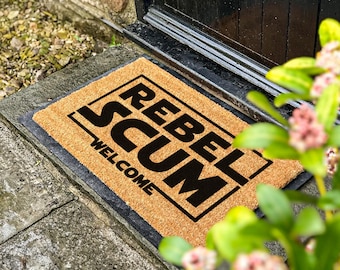 Star Wars Rebel Scum Funny Doormat, Star Wars Greeting Mat, Imperial Officer Quote, May The 4th Be With You, Star Wars Day, Star Wars Gift