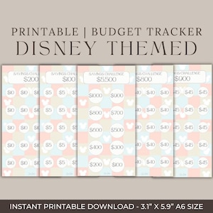 Disney Savings Challenge | Vacation Savings Challenge | Mickey Checker | Budget Tracking