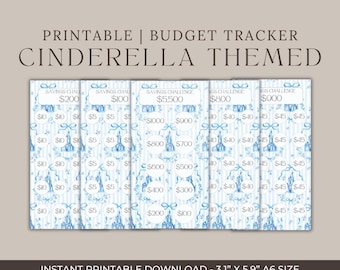 Cinderella Savings Challenge | Disney Vacation Budget Tracker, Printable (Digital Download)
