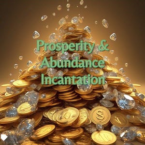 Prosperity & Abundance Incantation. Good fortune and luck. Money, opportunity, wealth, success.