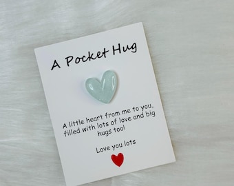 Pocket Hug Karte: Kleines Herz, Valentine's Geschenk