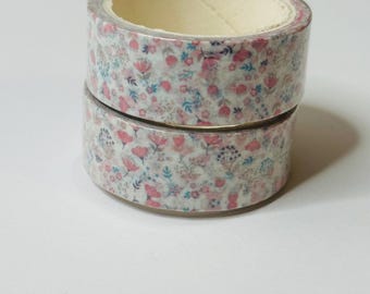 Miniature Flowers Vintage Style Washi Tape