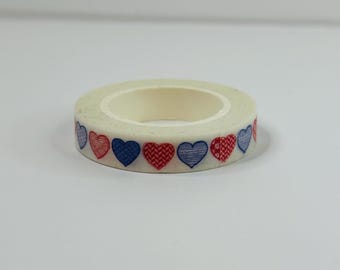 Gequiltete Herzen | Dünnes Washi