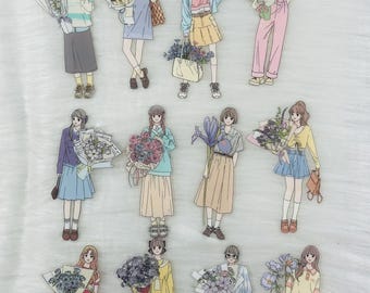 Kawaii Fashion Girl Aufkleber