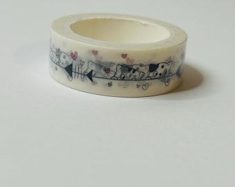 Katzen Washi Tape: Planer Kitty Doodle & Geschenkverpackung