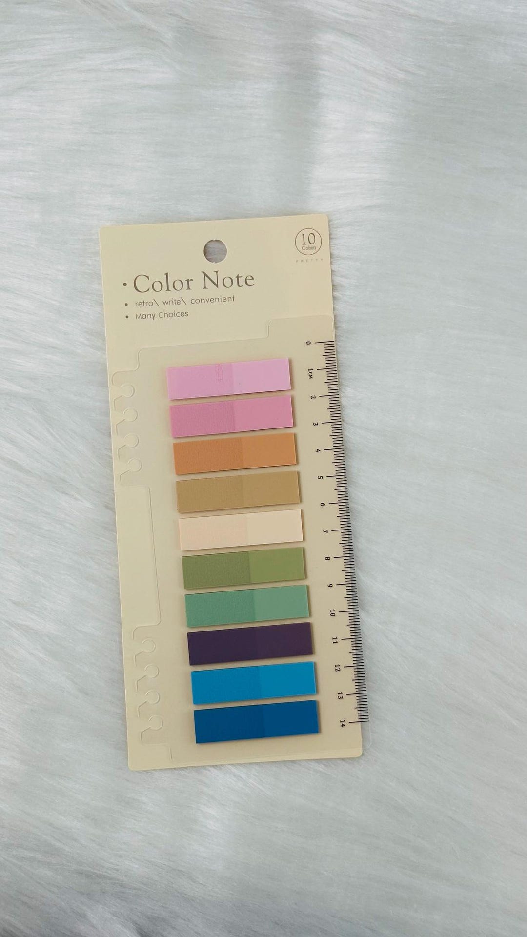 Sticky Note On A Ruler Line Assorted Color Sticky Notes With a Built-in Ruler - Etsy