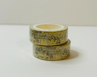 Vintage papieren washitape: afplaktape voor doe-het-zelvers