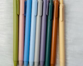 Retro Macaron Color Black Ink Pen: Korean Style Stationery