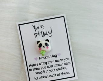 1 st schattige pandakaart - inspirerend, verjaardagscadeau, bedankje | Acryl, geen batterij nodig, veerloos | Perfect voor alle gelegenheden