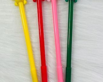 4pcs Cute Fruit Gel Pen, Creative Learning Stationery Student Exam Water-based Pen, Prize Gift Cartoon Pen