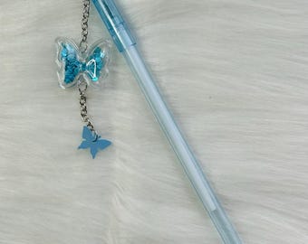 Gelpennen met vlinderhanger Klein fris schattig Student Examen Handtekeningpen Gelpen met hanger