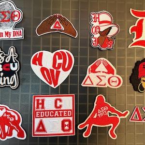 Delta Sigma Theta Small Embroidered Patches