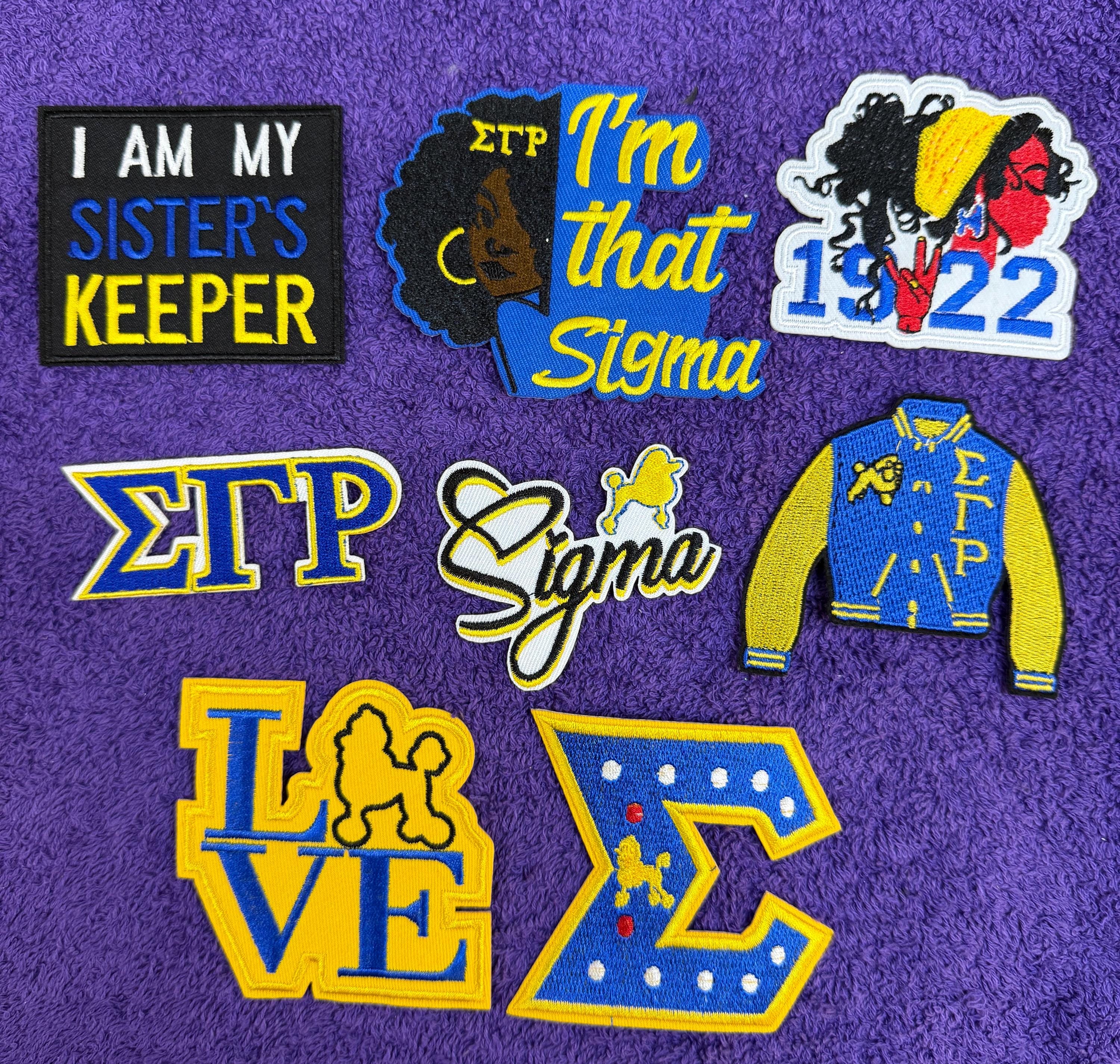 Sigma Gamma Rho Small Embroidered Patches