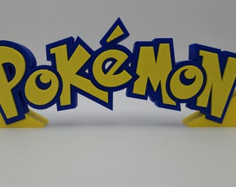 12" Pokemon Sign – Gaming Room, Collector’s Display, Fan Gift