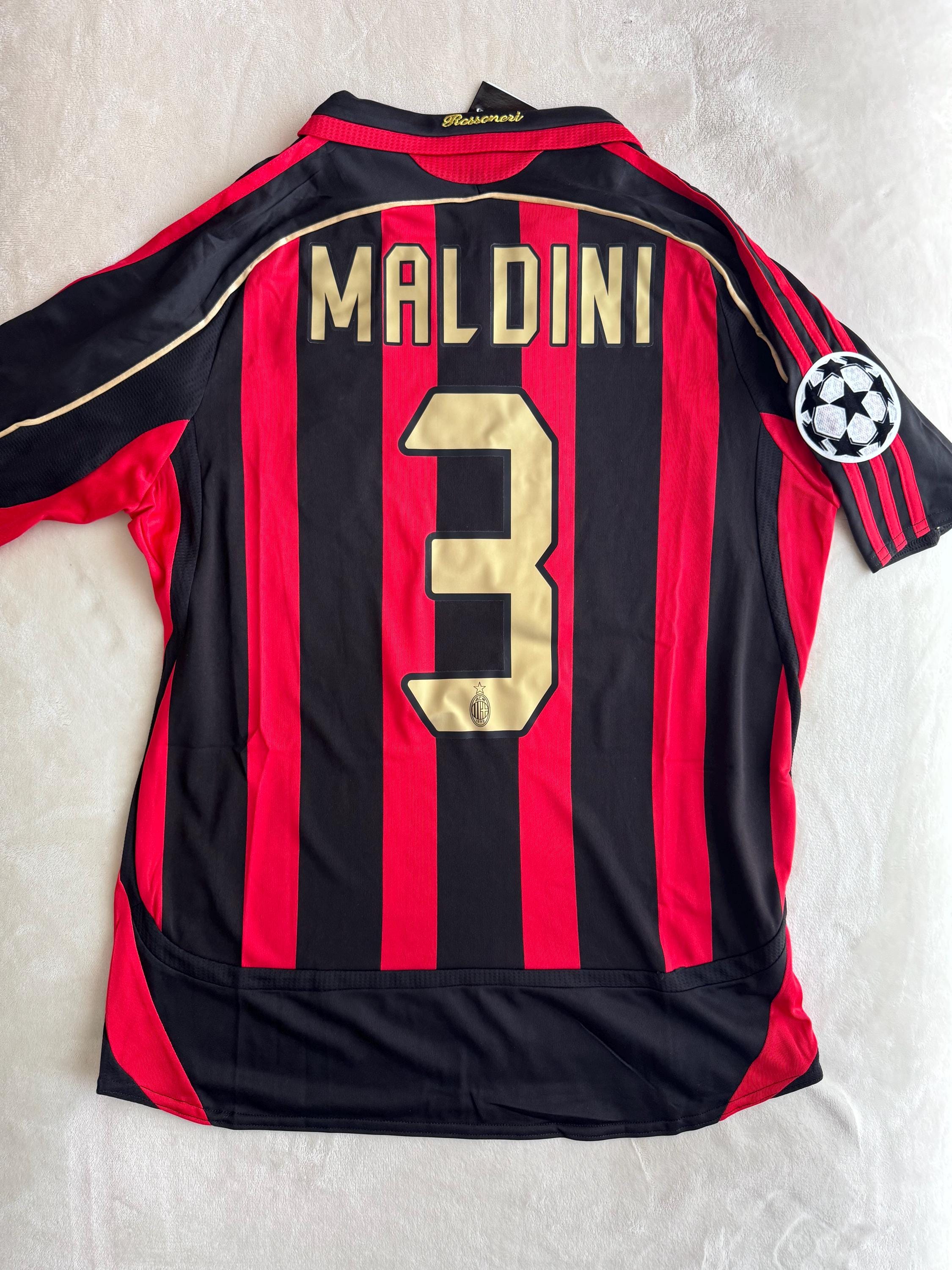 ウェア 06-07 AC Milan Game Shirt Jersey 2006-07 AC Milan Home Long Sleeve Retro Jersey