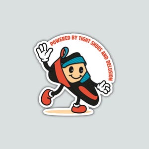 Rotsklimschoen | Klimcadeau | Klimaccessoire | Sticker sportklimmen | Laptopsticker | Gestanst waterbestendig