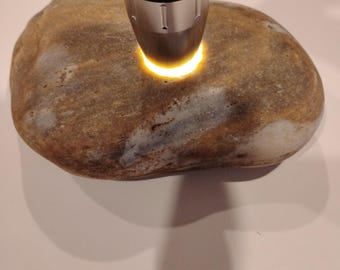 Yellow-White Chalcedony Cobble, Natural Canadian Fraser River Rock, 670g/ 1.5lb, 2.62 density