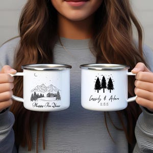 Personalized Tin Years Mug -Tin Anniversary Mug -Camping Mug -Ceramic Coffee Mug -Tin Anniversary Gift -Anniversary Gift for Wife