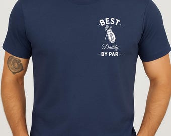 Beste papa by par gepersonaliseerd shirt-golf vader shirt-vaderdagcadeau-aangepast golfshirt voor coole vaders-golfliefhebber geschenken