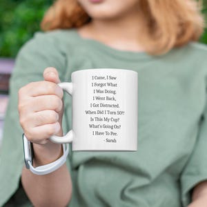 50th Birthday Gifts For Women - 50th Birthday Mug - Custom Coffee Mug - Funny Birthday Gift For Mom - Turning 50 Year Old Grandmother Gift