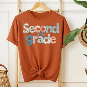 Comfort Colors® Second Grade Teacher Shirt -Coquette Bow 2nd Grade Teacher Shirt -Second Grade Teacher Tshirt- Elementary Teacher Shirts