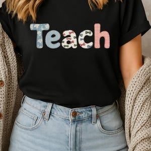 Comfort Colors® Floral Lehrer Shirt -Niedliches Lehrer Geschenk Frühling Floral Lehrer Tee Geschenk für Lehrer -Lehrer Shirt Lehrer Wertschätzung Geschenk