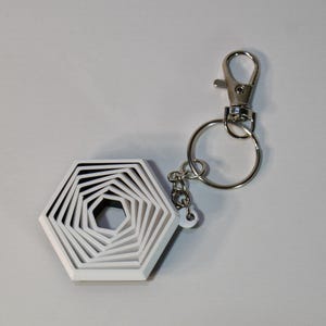 Hexagon Fidget Keychain – Pocket-Sized Stress Relief Toy
