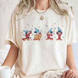Walt Disney Fantasia Mickey Watercolor Shirt, Fantasia Mickey Shirt, Mickey Sorcerer Shirt, Disneyland Family Shirt, WDW Disney Trip 2025