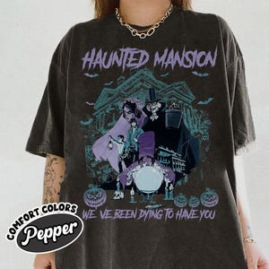 Retro The Haunted Mansion Shirt, Disney Spooky Season Shirt, Madam Leota Hitchhiking Ghosts, Halloween Gothic Family Shirt, Halloween Party