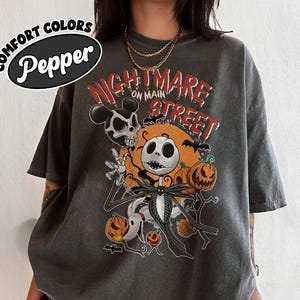 Vintage The Nightmare On Main Street Halloween Shirt, Disney Halloween Shirt, Jack Skellington Halloween Pumpkin Shirt,Halloween Party Shirt