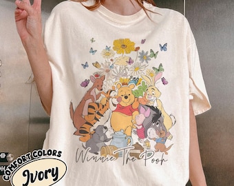 Komfort Farben Winnie The Pooh und Freunde Shirt, Disney Pooh Shirt, Disneyland Shirt, Pooh Bear Shirt, Disney Shirt, Disney Trip Sweatshirt