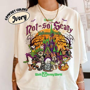 Vintage Mickey&#39;s Not So Scary Halloween Party 2025 Shirt, Disney Halloween Shirt, Mickey And Friends Halloween Shirt, Halloween Family Shirt