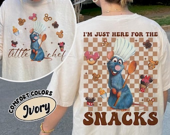 Kleiner Koch Remy Comfort Farben Shirt, lustiges Ratatouille Koch Sweatshirt, nur hier für das Snack-T-Shirt, Pixar Ratatouille T-Shirt, Remy Geschenk