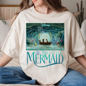 The Little Mermaid Comfort Colors® Shirt, Women&#39;s Little Mermaid Ariel Shirt, Ariel Mermaid Shirt, Disney Ariel Shirt, Disney Princess Shirt